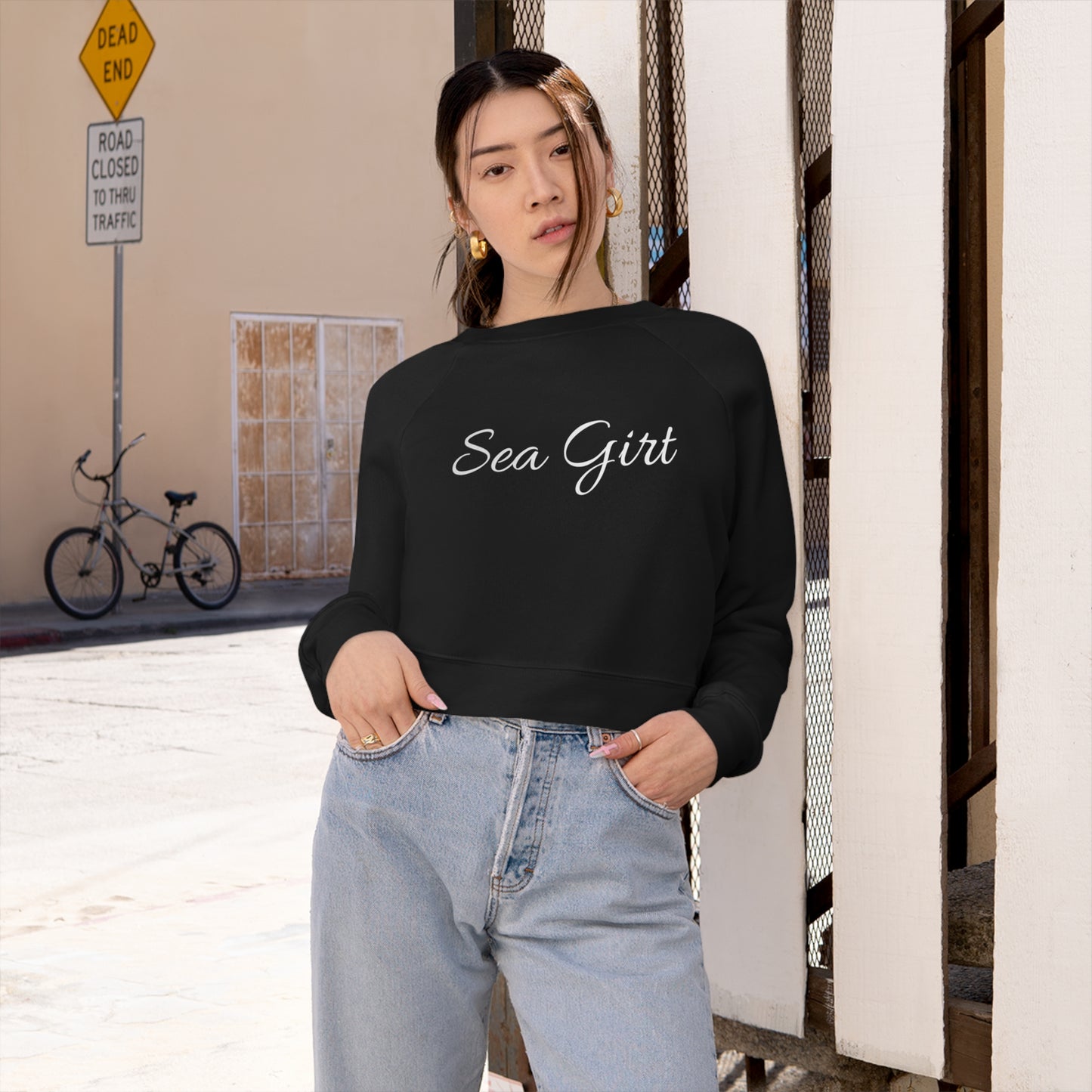 Sea Girt Cropped Fleece Pullover
