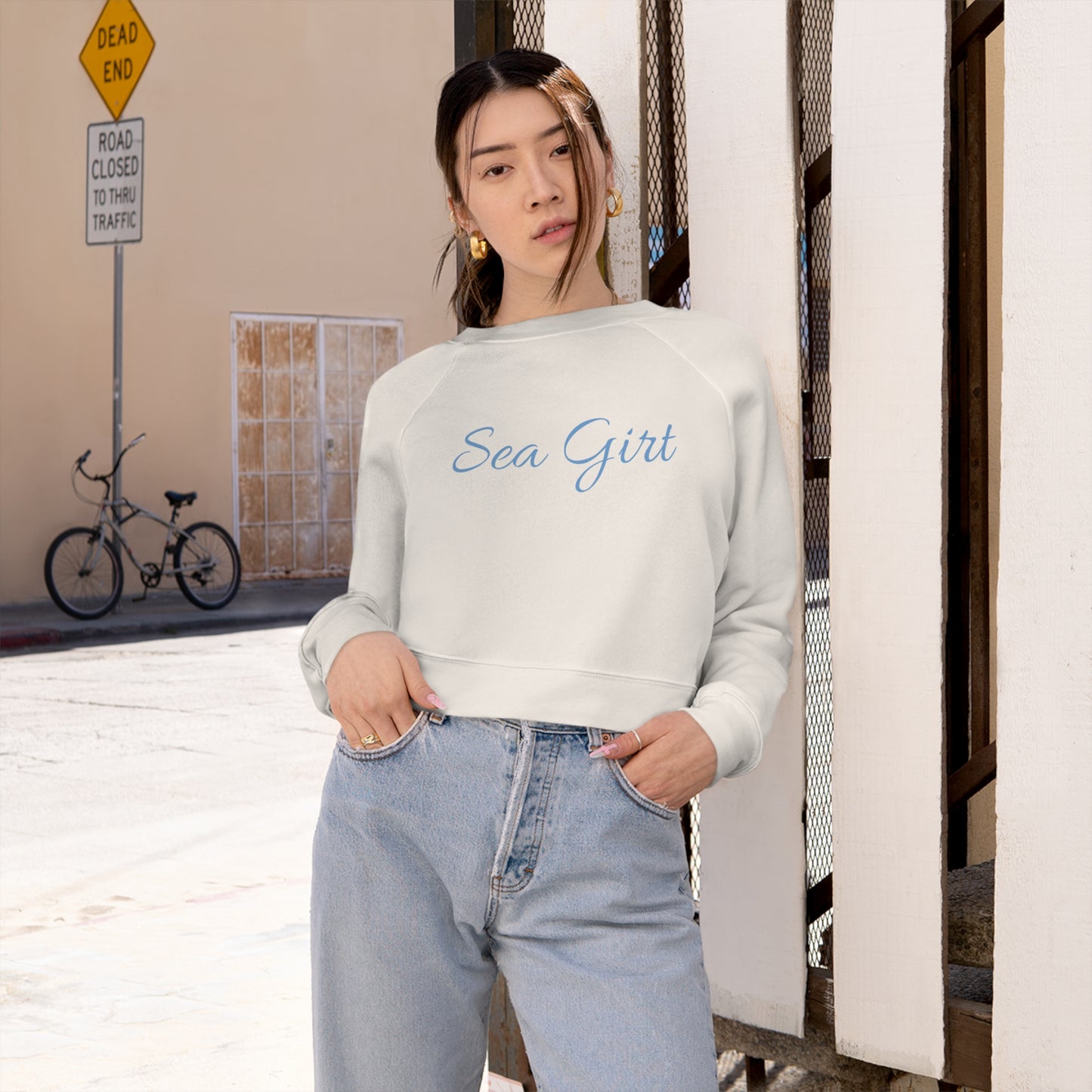 Sea Girt Cropped Fleece Pullover
